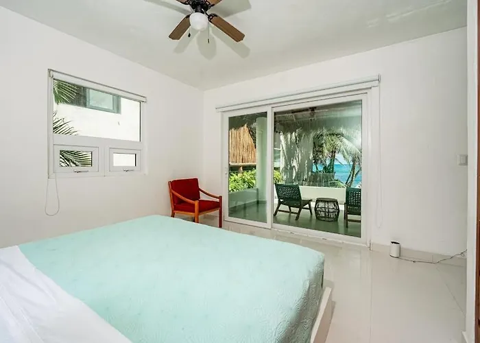 Oceanfront With Access Pool Balconies & Waterfront Hammocks - Sol Tulum